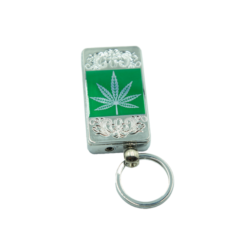 Weed Leaf Keychain Lighter