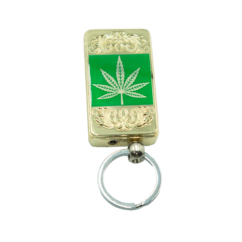 Weed Leaf Keychain Lighter