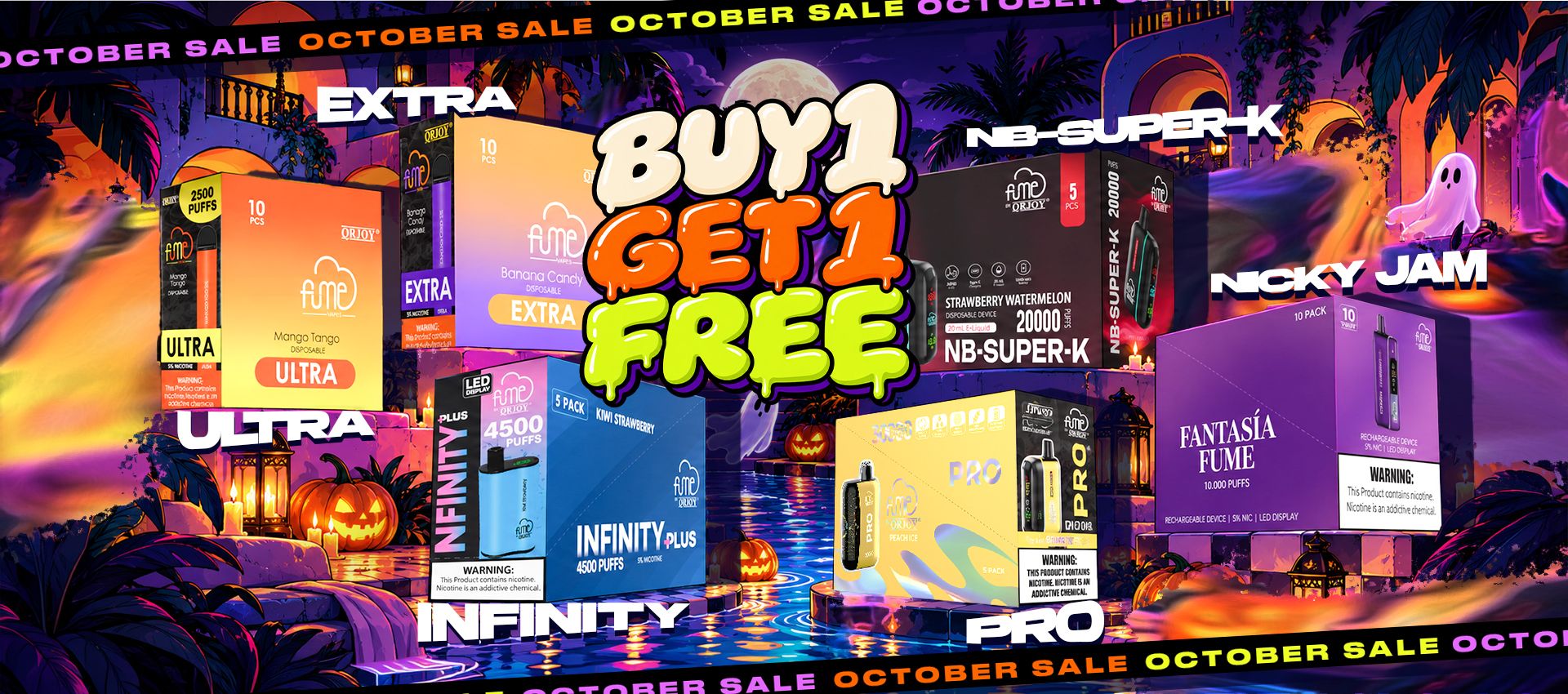 October Sale: Buy 1 Get 1 Free