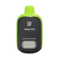 Death row 5000 puffs lime green and black disposable vape pen with honeydew pineapple flavor and matte finish body
