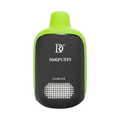 Death row lime green and black disposable vape pen with 5000 puffs and lush ice flavor branding