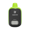 Lime green and black Death Row disposable vape pen with 5000 puffs and lush ice flavor branding