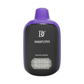 Purple and black disposable vape pen death row 5000 puffs with mango grape flavor labeling