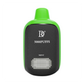 Death row 5000 puffs green and black matte disposable vape pen with mint flavor and 5000 puffs capacity