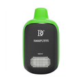 Death row 5000 puffs disposable vape pen in green and black with matte finish featuring 5000 puffs and mint flavor