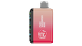 Fume eternity zero sleek gradient pink to red rectangular vape device with silver top cap and fume by qrjoy logo