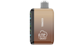 A sleek gradient brown and black matte vape device labeled tobacco flavor from fume by qrjoy in fume eternity zero series