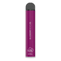 Purple fume extra disposable vape pen with black cap labeled blueberry c 5 percent for 1500 puffs use