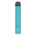 Turquoise-blue fume extra disposable vape pen with black cap and blueberry guava 5 for 1500 puffs