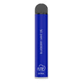 A sleek vibrant blue fume extra 1500 puffs disposable vape pen with matte black cap and silver base