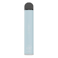 Light blue matte-finish disposable vape pen with black cap and silver etched branding fume extra 1500 puffs