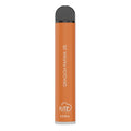 Orange fume extra disposable vape pen with black cap labeled dragon papaya 5 percent for 1500 puffs use
