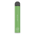 A sleek matte green fume extra disposable vape pen with black cap silver base offering 1500 puffs