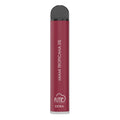 A sleek matte red fume extra 1500 puffs disposable vape pen with a black cap and silver base