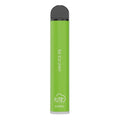 A sleek lime green fume extra 1500 puffs disposable vape pen with a black cap and silver base