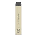 Beige fume extra 1500 puffs disposable vape pen with black cap and pina colada 5 percent flavor label