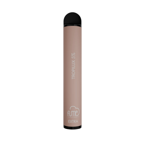 A sleek matte blush pink fume extra disposable vape pen with black cap and base offering 1500 puffs