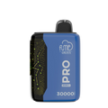 Blue and black qrjoy pro vape device with glowing green constellation pattern on the side in fume pro zero design