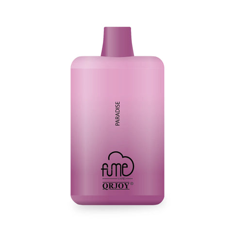 Pink gradient fume recharge 5% nic 5000 puffs vape pen with paradise branding for smooth vaping experience