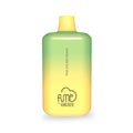 A vibrant gradient fume recharge vape pen with 5 percent nic 5000 puffs in pina colada guava flavor