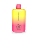 A vibrant yellow to pink gradient fume by qrjoy vape pen featuring strawberry banana flavor and 5 percent nicotine