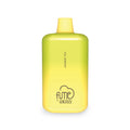 Fume Recharge 5% Nic 5000 puffs disposable vape pen in vibrant lime green and yellow gradient with rounded rectangular body
