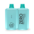 Two mint green fume recharge zero 5000 puffs disposable vape pens with teal caps labeled mint ice