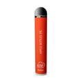 A sleek vibrant red fume ultra 2500 puffs disposable vape pen with apple skittles 5 percent branding and silver accents