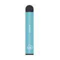 A sleek light blue fume ultra disposable vape pen with black cap and base offering 2500 puffs