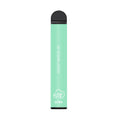 A sleek mint green fume ultra disposable vape pen with black cap and base labeled desert breeze 5 percent for 2500 puffs