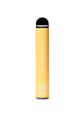 Yellow grapefruit kiwi 5% flavor fume ultra 2500 puffs disposable vape pen with black cap and base