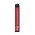 Red fume ultra disposable vape pen with black cap and strawberry watermelon 5 percent flavor for 2500 puffs