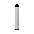 Silver fume ultra disposable vape pen with black cap and base labeled summer black ice 5 percent for vaping use