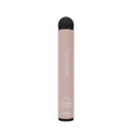 A sleek matte blush pink fume ultra 2500 puffs disposable vape pen with a black cap and base
