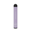 Lavender-colored fume ultra disposable vape pen with black cap and white grape 5% label for 2500 puffs use