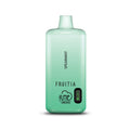 A sleek translucent mint green fumé disposable vape pen by qrjoy with gradient finish spearmint flavor for 8000 puffs