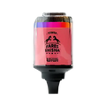 Pink and black Wiwi Fares Shisha Tower tank with colorful gradient band and Tower Fares Shisha branding visible