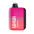 A vibrant pink and red gradient wiwi galaxy 18k vape device with a sleek rectangular body and black accents